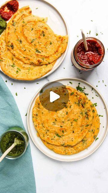 Archana Mundhe on Instagram: "🌱🌱 Gluten-free and vegan chillas! Perfect for breakfast, snack, or enjoy with curries instead of roti or parathas. Easy to make with just 3-ingredients 🙌🏽
⁠
To get the detailed recipe google “ministryofcurry masoor chilla” or simply go to ministryofcurry.com ❤️❤️
⁠
#veganrecipes #glutenfreevegan #glutenfreedairyfree #indianfood #indianrecipes #homemadebread" Dal Chilla, Lentil Recipes Healthy, Gluten Free Wraps, Masoor Dal, Gluten Free Vegetarian Recipes, Lentil Recipes, Curries, Dairy Free Recipes, Gluten Free Dairy Free