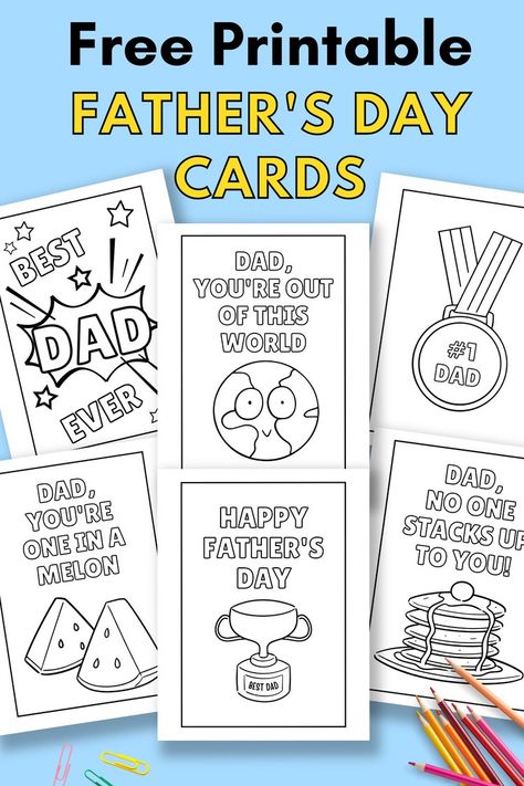 Printable Father's Day Cards To Colour — Gathering Beauty Father's Day Cards For Kids Free Printable, Father’s Day Cards To Color, Father Day Printables Free, Fathers Day Card Printable Free, Happy Fathers Day Cards Free Printable, Fathers Day Art For Kids, Fathers Day Card Template Free Printable, Fathers Day Templates Free Printable, Father’s Day Cards Handmade