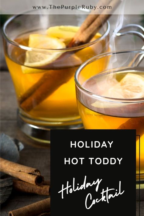 Tis the season to cozy up with a hot toddy! Nothing beats the winter blues better than this fun, festive holiday cocktail recipe! Whether you're enjoying it in bed while you're feeling a little under the weather, or sipping it at the ski slopes, it's the perfect way to kick off a cheerful Christmas celebration or any winter gathering. Christmas Hot Toddy, Hot Toddy Cocktail, Winter Gathering, Festive Holiday Cocktails, Cocktail And Mocktail, Hot Toddy, Holiday Cocktail, Under The Weather, Cocktail Recipes Easy