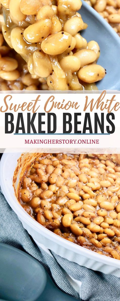 Recipes With Northern Beans, Healthy Baked Beans, Easy Baked Beans, Beans In Crockpot, Lentils Beans, Holistic Recipes, Baked Bean Recipes, Northern Beans, Great Northern Beans