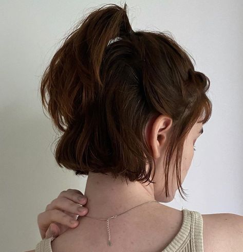 Hair Styles For Neck Length Hair, Hairstyle For Neck Length Hair, Cute Hairstyles For Neck Length Hair, Half Up Chin Length Hair, Short Hair Long Neck, Half Up Half Down Chin Length Hair, Styling Neck Length Hair, Short Neck Length Haircut, How To Style Neck Length Hair