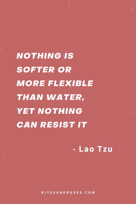 Looking for water quotes? Here are the words and sayings that will inspire you to flow and be both strong and calm like water. Calm Water Quotes, Flow Like Water Quotes, Water Quotes Aesthetic, Be Like Water Quote, Water Quotes Inspirational, Quotes About Water, Elements Quote, Feel Quotes, Flow Like Water