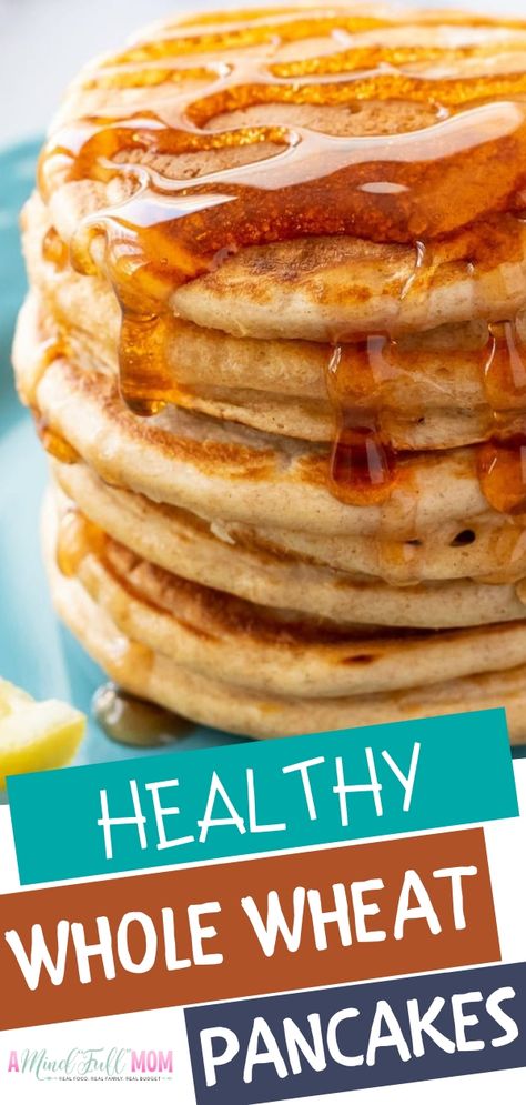 Whole Grain Pancake Recipe, Healthy Whole Wheat Pancakes, Pancakes For Diabetics, Pancake Recipe For Diabetics, Whole Wheat Flour Pancakes, Whole Wheat Pancake Recipe, Clean Eating Pancakes, Wheat Pancake Recipe, Low Calorie Pancakes