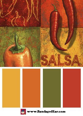 Restaurant Color Palette, Mexican Room, Tuscan Colors, Mexican Colors, Color Schemes Colour Palettes, Design Seeds, Colour Board, Kitchen Colors, Colour Schemes