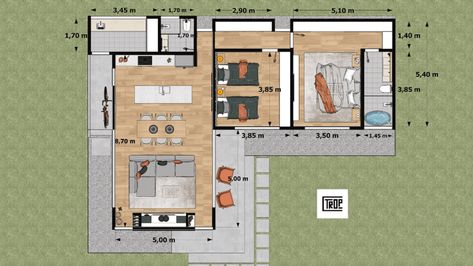 L-Shaped Tiny House in the Middle of Nature L Shape House Layout, L Shaped Small House Plans, L Shaped Tiny House Plans, L Shape Tiny House Floor Plans, L Shape Tiny House, L Shaped Adu Plans, Small L Shaped House Design, L Shaped House Plans Small 3 Bedroom, L Shaped Cabin