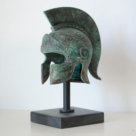 Ancient Greek Helmet, Greek Helmet, Celtic Shield, Helmet Concept, Warrior Helmet, Ancient Armor, Greek Warrior, Grece Antique, Fantasy Props