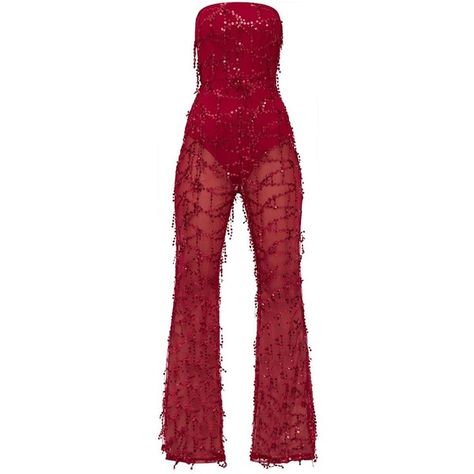 Burgundy Sequin Bandeau Jumpsuit (220 BRL) ❤ liked on Polyvore featuring jumpsuits, red jump suit, jump suit, red sequin jumpsuit, sequined jumpsuits and burgundy jumpsuit Red Sparkly Jumpsuit, Red Sequin Jumpsuit, Birthday Jumpsuit, Jumpsuit Sequin, Red Mood, Beaded Jumpsuit, Sparkly Jumpsuit, Bandeau Jumpsuit, Burgundy Jumpsuit