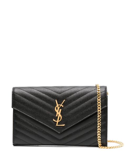 Black Ysl Bag, Saint Laurent Crossbody Bag, Ysl Envelope Bag, Ysl Envelope, Ysl Wallet On Chain, Ysl Purse, Vision Boarding, Ysl Handbags, Digital Wardrobe