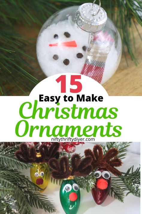 DIY Christmas Ornaments For Kids- Create unforgettable memories with these 15 DIY Christmas ornaments for kids! These easy and fun homemade ornaments are perfect for adding a personal touch to your holiday decor. Gather your little ones and enjoy quality time crafting snowmen, stars, and more during the winter break. These kid-friendly Christmas crafts make wonderful gifts and keepsakes to treasure for years to come. Get ready to fill your tree with creativity and festive joy with these easy kids Christmas ornaments this holiday season! Plastic Ornaments Diy Kids, New Baby Ornament Diy, Kid Friendly Ornaments Diy, Easy To Make Ornaments, Christmas Ornaments For Kids To Make Diy, Easy Christmas Ornaments For Kids Diy, Homemade Kids Christmas Ornaments, Kid Ornaments Diy, Christmas Craft Ornaments For Kids