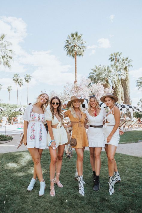 Coachella Recap · But What Should I Wear Coachella Dress Outfit, Simple Coachella Outfit, Coachella Theme Party Outfits, Coachella Outfit Boho, Festival Glasses, Coachella Theme, Outfits Coachella, Cochella Outfits, Coachella 2024