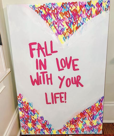 Cute Painting Ideas Aesthetic Simple, Simply Painting, Homemade Paintings, Painting Ideas On Canvas Preppy, Trendy Painting Ideas, College Dorm Paintings Canvas Art, College Dorm Art Canvases, Big Preppy Wall Art, Auburn Preppy Art