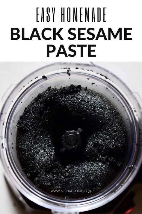 Black Tahini, Black Sesame Paste, Boba Tea Recipe, Sesame Paste, Tahini Recipe, Sweet Red Bean, Space Food, Two Ingredient, Speed Foods