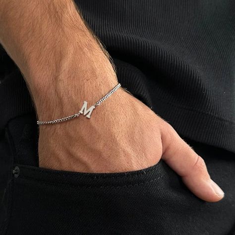 New Wardrobe 🫶🏾 by Nykese on Etsy Mens Christian Bracelet, Mens Cross Bracelet, Initial Bracelet Silver, Catholic Bracelet, Silver Cross Bracelet, Silly Art, Mens Chain Bracelet, Christian Bracelets, Bracelet Initial