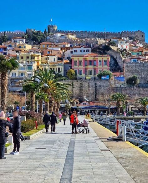 kavala-greece Kavala Greece, Building Aesthetic, Travel Board, Athens Greece, Countries Of The World, Athens, Beautiful Nature, Istanbul, Greece