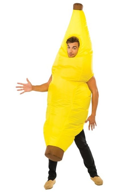 Inflatable Banana Costume for Adults Banana Costume, Fruit Costumes, Yellow Banana, Food Costumes, Fancy Dress Party, Inflatable Costumes, Never Mind, Adult Halloween Costumes, Fancy Dresses Party