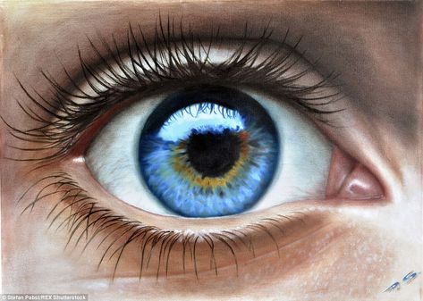 First look: After school, Mr Pabst, aged 15, moved to Germany where he joined a youth grou... Realistic Eye Drawing, Eye Expressions, Eye Close Up, Eyes Artwork, Realistic Eye, Human Drawing, Eye Painting, Eye Photography, 3d Drawings