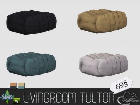 Sims 4 Bean Bag, Ts4 Rugs, Living Room Sims 4, Fluffy Sofa, Sims 4 Cc Eyes, Pouf Chair, The Sims 4 Skin, The Sims 4 Pc, Sims Packs