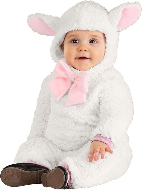 Little Lamb Costume, Sheep Costumes, Lamb Costume, Nursery Rhyme Characters, First Halloween Costumes, Fun Costumes, Book Character Costumes, Baby First Halloween