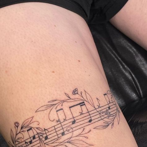 Webb Tattoos, Music Sheet Tattoo, Sheet Music Tattoo, Alex Webb, Nature Music, Music Tattoo, Tattoo Supplies, Music Sheet, Tattoo Stencils