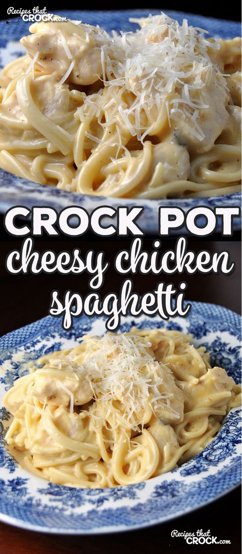 Crock Pot Cheesy Chicken, Crockpot Spaghetti, Cheesy Chicken Spaghetti, Chicken Spaghetti Recipes, Pot Recipes Healthy, Pot Recipes Easy, Crockpot Recipes Beef, Chicken Spaghetti, Crockpot Dishes