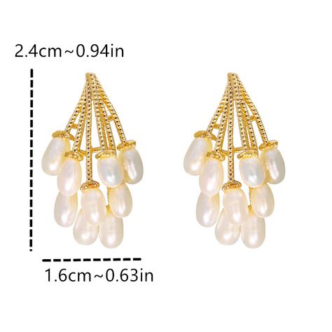 Faster shipping. Better service Pearl Chandelier Earrings, Vintage Stud Earrings, Silver Pearl Earrings, Coin Design, Retro Earring, Baroque Pearl Earrings, Tassel Drop Earrings, Gold Coin, Easy Food