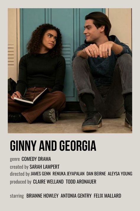 Ginny Miller, Georgia Miller, Movie Character Posters, Aesthetic Character, Netflix Shows To Watch, Polaroid Aesthetic, Ginny And Georgia, Movie Bloopers, Movies To Watch Teenagers