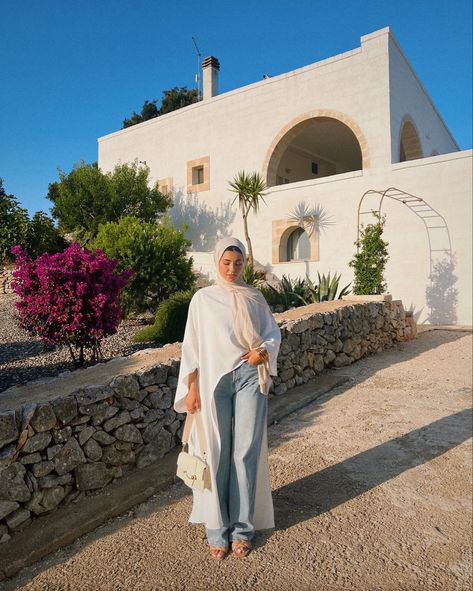 Modest Vacation Outfits, Summer Outfits Muslim, Modest Fashion Aesthetic, Hijabi Summer, Abaya Outfits, Hijabi Fashion Summer, Outfits Muslim, Islamic Fashion Dresses, Modest Hijab