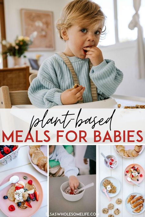 Toddler Meals Breakfast, Vegan Toddler Meals, Baby Meal Ideas, Meals For Babies, Baby Led Weaning Breakfast, Weaning Foods, Wholesome Life, Easy Baby Food Recipes, Vegan Kids Recipes