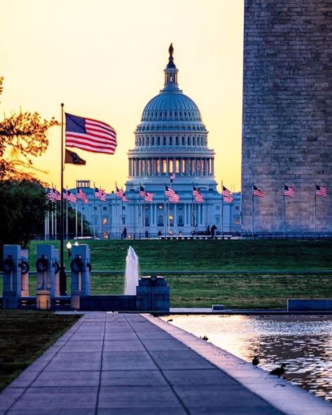 Taj Mahal Sunset, America States, Washington Dc Capitol, Dc Photography, Dc Washington, New York Wallpaper, Taj Mahal India, Washington Dc Travel, Usa Cities