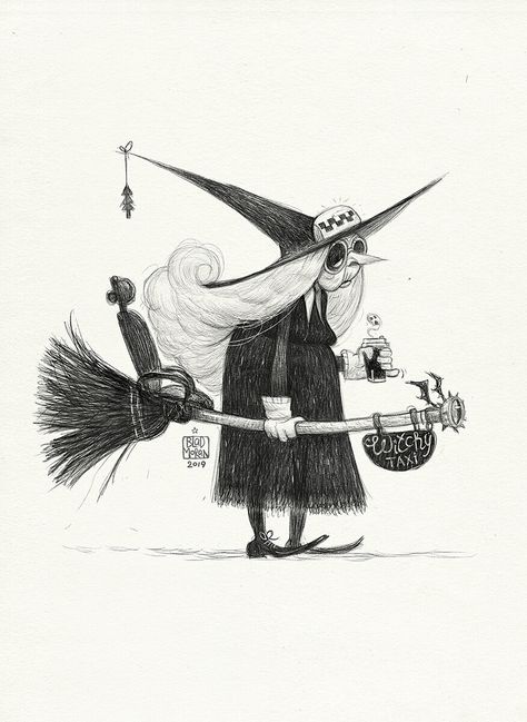 ArtStation - Witchtober, Blad Moran Witch Drawing, Baba Jaga, Witch Characters, Character Design Cartoon, Character Design Sketches, Face Sketch, Witch Art, Character Design Animation, 애니메이션 캐릭터