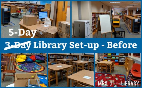 Yes, you really can get your elementary school library set-up and ready to go in just 5 days. Whether you were hired at the last minute, or you School Library Organization, Library Lessons Elementary, Library Orientation, Elementary Librarian, School Library Decor, School Library Design, Library Center, Middle School Libraries, Library Media Center