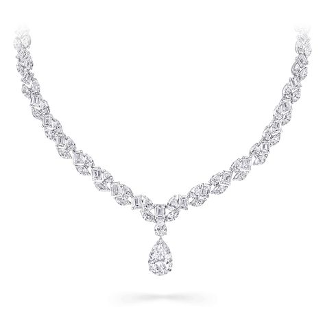 Diamond & Gemstone Necklaces | Fine Jewellery | Graff Graff Jewelry, Graff Diamonds, Fotografi Digital, Gemstone Pendant Necklace, Classic Necklace, Necklace Diamond, Expensive Jewelry, Diamond Drops, Pear Shaped Diamond