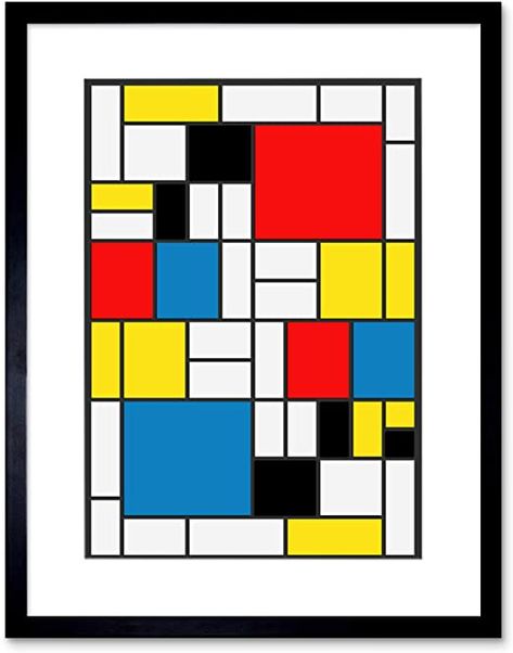 Piet Mondrian Artwork, Rose Tattoo On Hip, Color Theory Art, Mondrian Art, Awesome Woodworking Ideas, Glass Fusion Ideas, Art Glass Lamp, Composition Design, Square Art