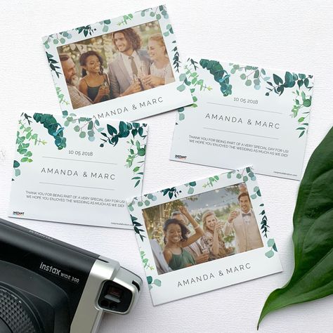 Personalized sticker frames for instax photos. A beautiful memory your guests love to take home! Design your own frame or choose one of our designs, add your personal text and create your personal photo gift for your wedding! #photogift #photobooth #wedding Wedding Guests Photos, Instax Wide, Wedding Photo Gift, Instax Photos, Personalized Photo Frames, Instant Photos, Wedding Gifts For Guests, Personalized Photo Gifts, Guest Gifts