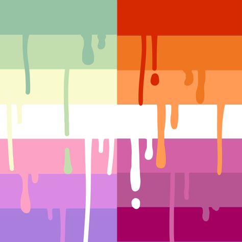 free to use with credit Sleepy Lesbian Flag, Comphet Lesbian Flag, Lesbian Pride Flag Colors Art, Lesbian Questioning Flag, Genderfae Lesbian Flag, Feel Free, Feelings