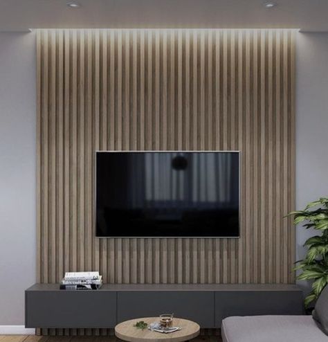 Flute Panel Tv Wall, Cool Tv Stands Modern, Flutes Wall Panel, Flute Panel Wall, Wall Panel For Tv, Wood Panel Tv Wall, Tv Back Panel, Wall Panel Tv, Tv Unit Panel