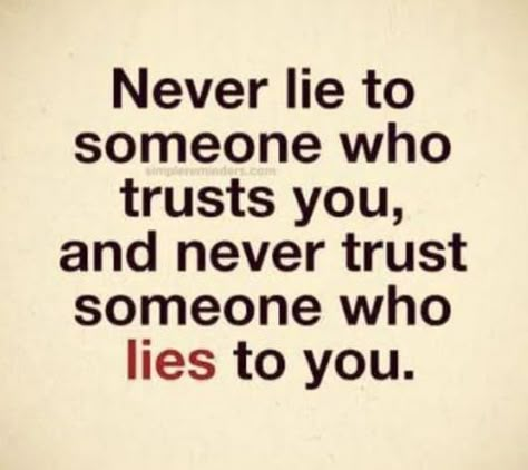 Never lie to someone who trusts you and never trust someone that lies to you. Boyfriend Jokes, Relationship Humor, True Lies, Never Lie, Never Trust, Health Wealth, Manifest Money, You Never, Money