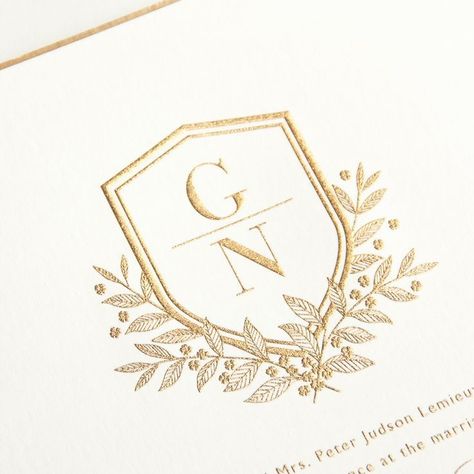 Wedding Crest Monogram, Wedding Initials Logo, Crest Monogram, Wedding Logo Monogram, Etiquette Vintage, Wedding Logo Design, Wedding Crest, Wedding Initials, 카드 디자인