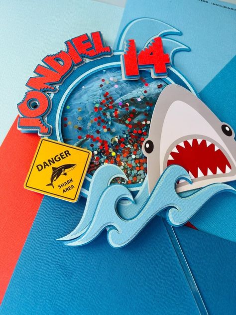 Shark Cake Topper, Shark Birthday, Shark Party, Shark Attack Birthday, Birthday Decor - Etsy Shark Cake Topper, Shark Cake, Shark Party, Shark Birthday, Birthday Decor, Kissimmee, Party Decor, Cake Topper, Cake Toppers