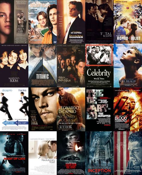 I wanna see all of Leo Dicaprio movies (I've seen all but two of these) Leonardo Dicaprio Movies List, Leonardo Dicaprio Oscar, Titanic Leonardo Dicaprio, Leonardo Dicaprio Movies, Leonard Dicaprio, Nicky Larson, Leonardo Dicaprio 90s, Visual Dictionary, Young Leonardo Dicaprio