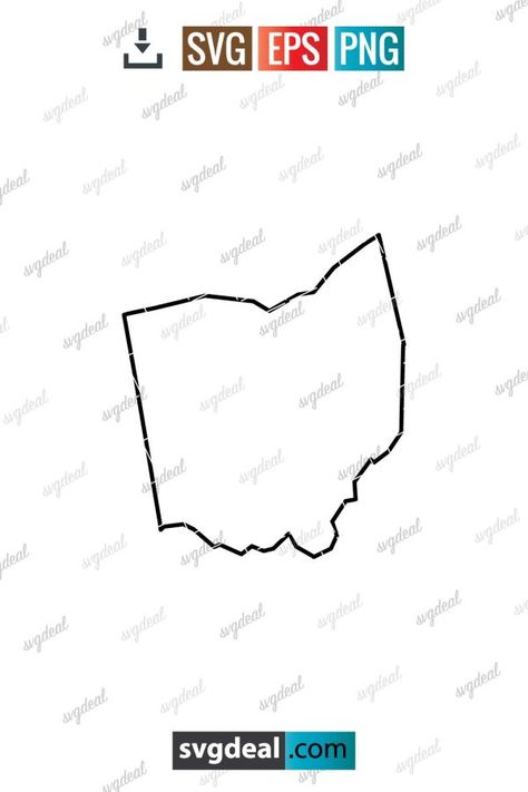 Ohio Outline SVG Ohio Outline, United States Map, State Map, Svg Free Files, Free Svg, Camping Trips, Vinyl Wall, Digital Artwork, Ohio