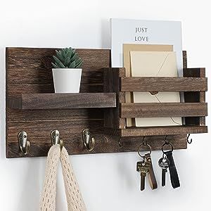 Entryway Mail Organizer, Key And Mail Holder, Hanging Mail Organizer, Hooks For Coats, Key And Letter Holder, Mail Organizer Wall, Mail And Key Holder, Wall Mounted Key Holder, Mail Storage