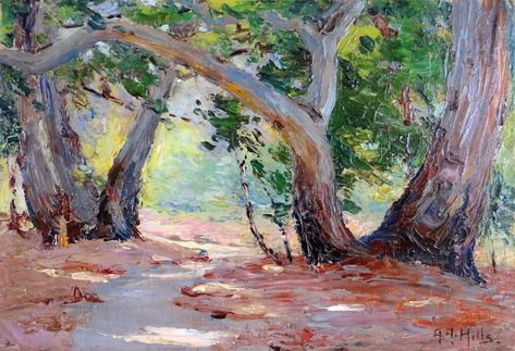 American Impressionism, Western United States, Tree Paintings, Inside Art, Impressionism Painting, California Art, Art Institute Of Chicago, Plein Air Paintings, Art Club