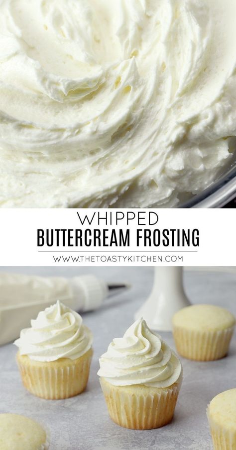 Buttercream Frosting Recipe Easy, Whipped Buttercream Frosting, Vanilla Frosting Recipes, Whipped Buttercream, Frosting Recipes Easy, Cake Frosting Recipe, Whipped Butter, Homemade Frosting, Vanilla Buttercream Frosting