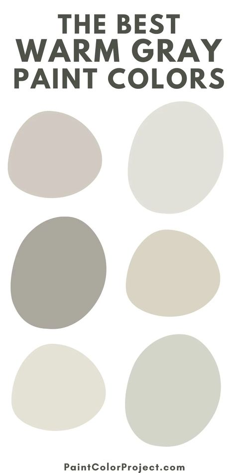 15 best warm gray paint colors - The Paint Color Project Soft Grey Paint Colors, Behr Warm Grey Paint Colors, Gray Wall Paint Colors, Warm Greige Paint Colors, Light Greige Paint Colors, Warm Gray Paint Color, Brown Grey Paint Color, Warm Grey Paint, Warm Gray Paint Colors