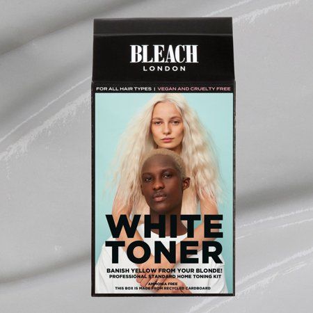 White Hair Toner, Natural Black Hair Dye, Hair Toning, Silver Ombre Hair, Peach Hair Colors, Platinum Hair Color, Bleach London, Crop Hair, Semi Permanent Hair Dye