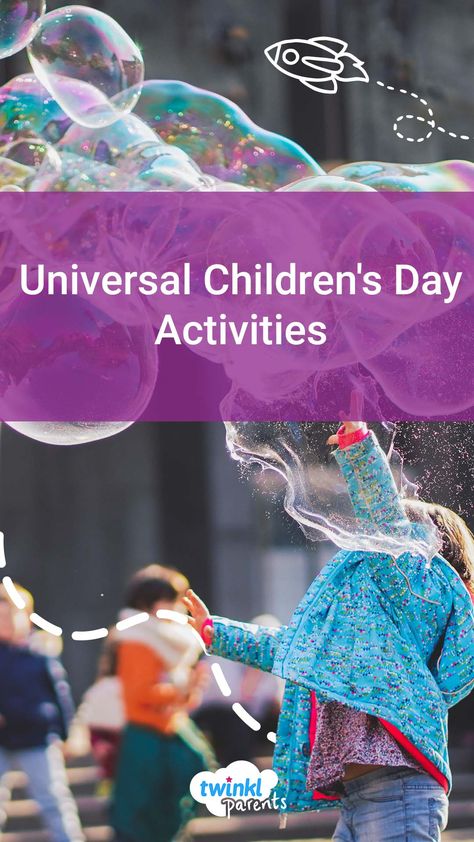 #UniversalChildrensDay is celebrated on 20th November. It's a day to champion children's rights, promote togetherness and awareness amongst all children and improve child welfare worldwide. This blog is filled with ideas and activities to help teach children about diversity and acceptance. Follow the link to dive in and try some today! World Children’s Day Activities, Week Of The Child Activities, Universal Children's Day Activities, Child Day Ideas, World Children's Day Activities, National Childrens Day, Universal Children's Day, Children's Day Activities, Bedroom For Kids