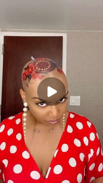 The Baldie Movement on Instagram: "😱 Have y’all seen these super cute scalp embellishments by @baldheadbougie. We are definitely going to support and grab a few, you should too. Let’s support our fellow baldie boo. 🙌🏾  #TheBaldieMovement - Rock your bald with care, confidence, and style. 🙌🏾" Headbands For Bald Women, Fashion For Bald Women Style, Bald Head Accessories, Bald Women Style, Bald Black Women, Bald Women Fashion, Bald Hairstyles For Women, Bald Head Women, Bald Look