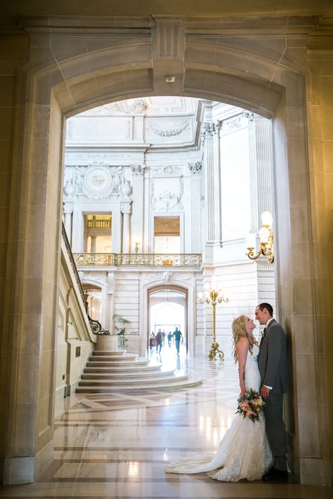 Photography: Jasmine Lee Photography - jasmineleephotography.com Chung Li, San Francisco City Hall Elopement, Sf City Hall Wedding, San Francisco City Hall Wedding, Inside Weddings, San Francisco City Hall, City Hall Wedding, Romantic City, San Francisco City