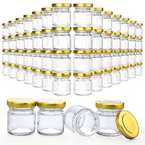 Honey Jars, Mini Mason Jars, Small Glass Jars, Baby Food Jars, Small Desserts, Jelly Jars, Glass Jars With Lids, Candle Jar, Container Size